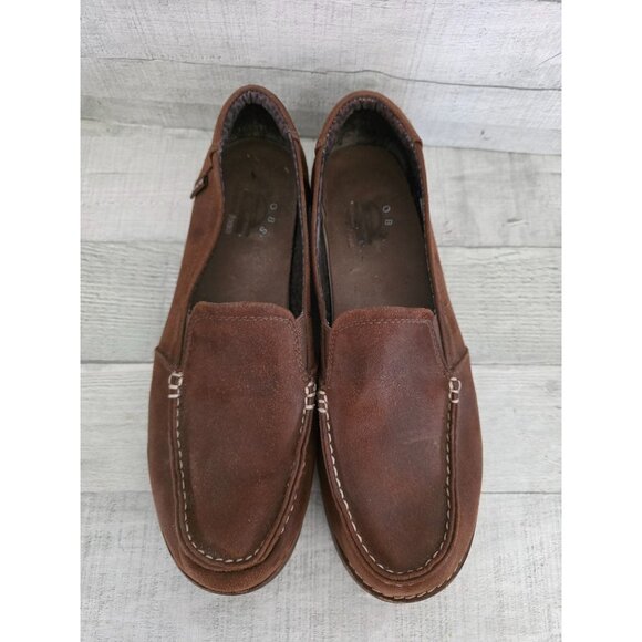 Skechers BOBS Womens Chill Lugs Brown Suede Slip-On Loafers Size 9 - Picture 2 of 5